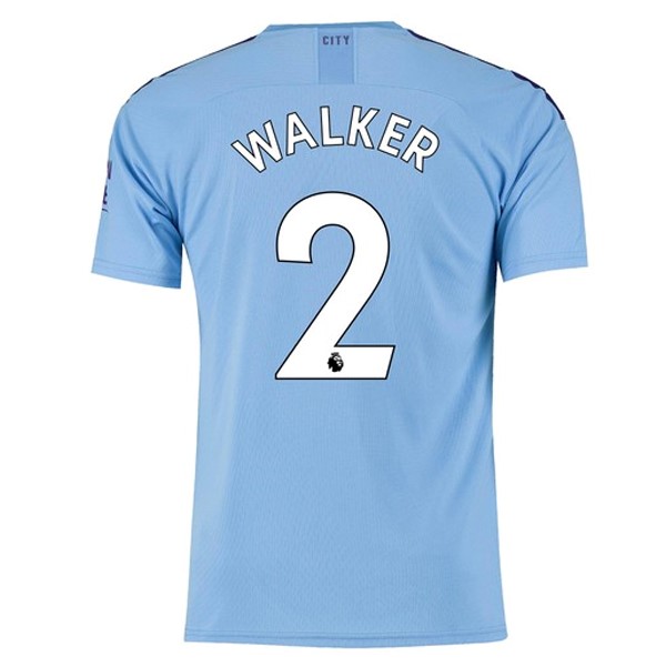 Camiseta Manchester City NO.2 Walker 1ª Kit 2019 2020 Azul